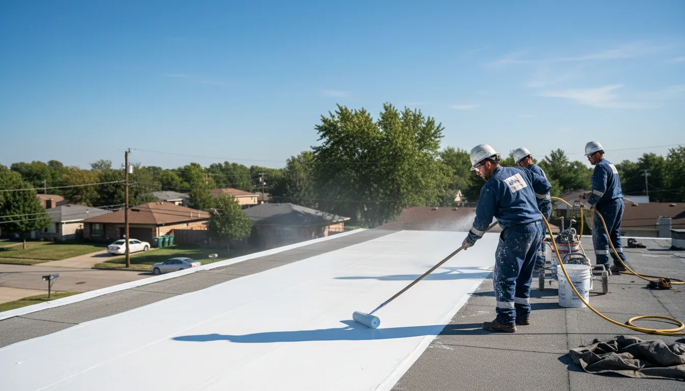 Commercial roof coating in Vesper, WI near me